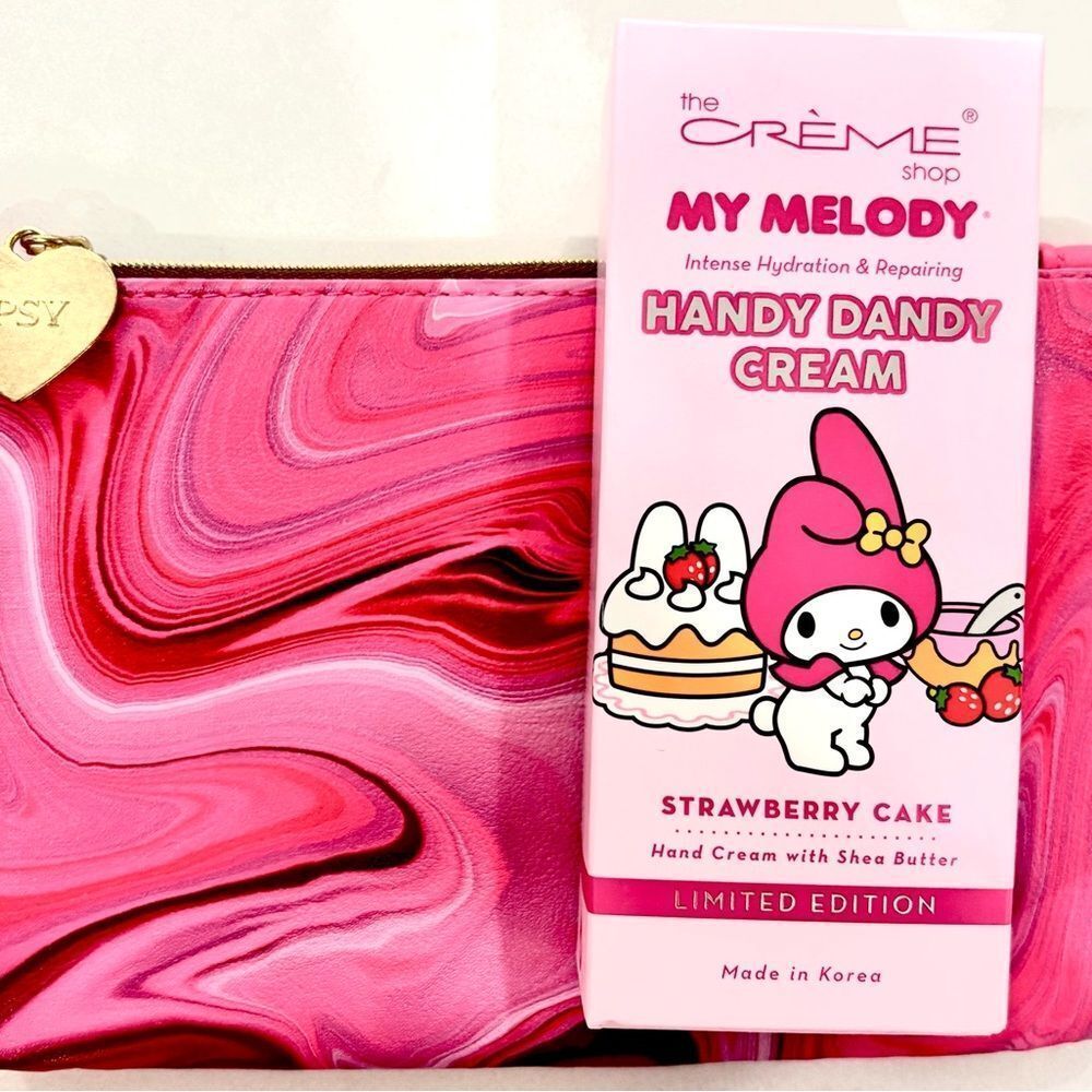 GLAM PACK!! My Melody Handy Dandy Cream with Pink Swirl Pouch